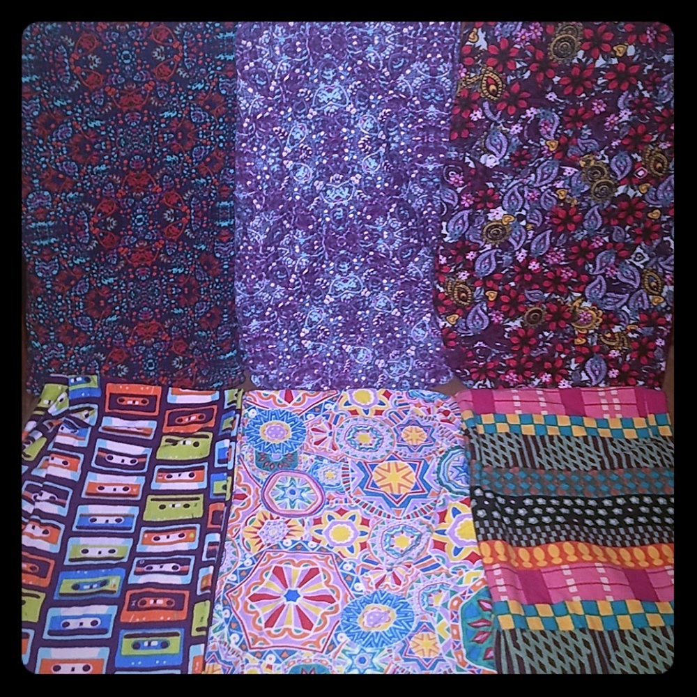 Six pairs T&C Lularoe Leggings